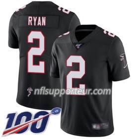 Maillot Homme Atlanta Falcons Matt Ryan 2 Nike Noir 100th